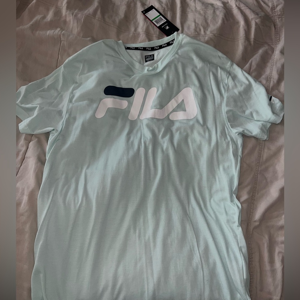 fila pastel teal t-shirt size large